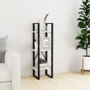 vidaXL Bokhylle 3 niv?er hvit 40x30x105 cm heltre furu