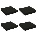 vidaXL 4 Delt Seteputer VUGHT 4 pcs 100% Polyester Svart