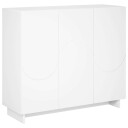 vidaXL Skjenk Hvit 85,5 x 31 x 75 cm Konstruert tre