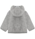 Huttelihut Cardigan   Ullfleece   Medium+ Grey Melange m. Ører   Huttelihut   74   Cardigan   Grå