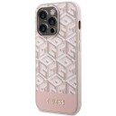 Apple Guess GUHMP14LHGCFSEP iPhone 14 Pro 6,1" różowy/pink hard case GCube Stripes MagSafe