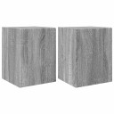 TV Veggskap 2 pcs Grå Sonoma 30 x 31 x 40 cm Konstruert tre