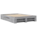  Sengeramme grå sonoma 120x200 cm konstruert tre 8721102854873