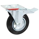  Svinghjul med doble bremser 4 stk 160 mm