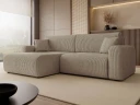Brenor Sovesofa med sjeselong 3 seter   Mørk beige
