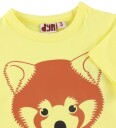 DYR Cph T skjorte   DYREKNURR   Pale Yellow m. Rød Panda   DYR   1 år (80)   T skjorte   Gul