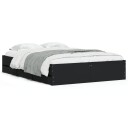 vidaXL Sengeramme med skuffer svart 120x200 cm konstruert tre 8721012244986