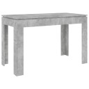 vidaXL Spisebord betonggrå 120x60x76 cm sponplate