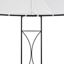vidaXL Paviljong 300x290 cm hvit rund