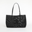 Calvin Klein Emblem Mesh Tote Black ONE SIZE
