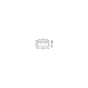 Adam Hall Hardware 3443 - Sprung Drop Handle galvanised