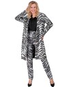 Sebrastripet Kostyme Trenchcoat med Paljetter L/XL