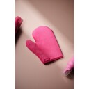 Cocoa Brown Velvet Thumb Tanning Mitt