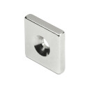 SuperMagneter Kjøp Firkantet Magnetplate Med Skruehull 20 X 20 X 4 Mm