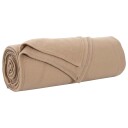 vidaXL Kastteppe Kamel 280 x 210 cm Fleece