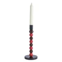 Affari of Sweden Lysestake i jern og glasskuler Isabelle H:23 cm Rød/Brun