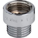 3/4" x 50 mm forkrommet kranforlengelse i pistolmetall chrome