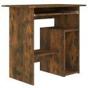 vidaXL Skrivebord røkt eik 80x45x74 cm konstruert tre