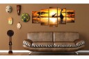 Bilde Sjiraffer Med Vannhull 100x50 Artgeist sp. z o. o.