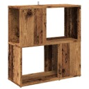 Bokhylle gammelt tre 60x24x63 cm konstruert tre