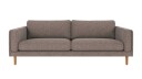 Rowico Home Braden 3 seters sofa Mørk beige Bobby 4 Eikben