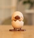 FableWood Den Grimme Ælling Trefigur 8 cm i Gummitre/Sapele