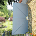 vidaXL Sammenleggbar sidemarkise for terrasse grå 300x150 cm