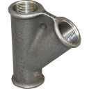 1,1/4" svart T-stykke 45°