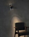 Flos Nocturne Cone Vegglampe Sort