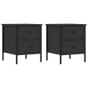  Nattbord 2 stk svart 40x42x50 cm konstruert tre 8720845939434