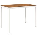 vidaXL Hagebarbord NAARDEN Naturlig og Hvit 147 x 88,5 x 105 cm