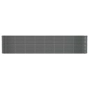vidaXL Plantekasse pulverlakkert stål 332x40x68 cm antrasitt