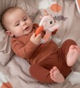 Done by Deer Sensory Ring Rattle Elphee Powder - Orange - ONE SIZE