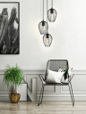 Eglo Newtown - Taklampe - 3 innganger - E27 - svart