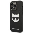 Karl Lagerfeld Saffiano Choupette iPhone 14 Pro Deksel Svart