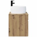  Vegghengt servantkommode Artisan eik 49 x 44,5 x 66 cm
