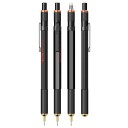 Rotring rOtring 8 Mechanical Pencil  HB .7 mm  Svart Metal Barrel