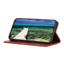 Samsung Galaxy S23+ 5G Lommebok-deksel med Stativ Brun