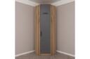 Hjørnegarderobe Cambrian 74 cm   Eik/Antrasitt