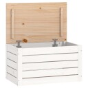 Putekasse hvit 59,5x36,5x33 cm heltre furu