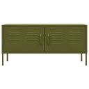 vidaXL TV-benk olivengrønn 105x35x50 cm stål