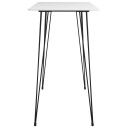 vidaXL Barsett 5 deler hvit