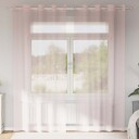  Voilegardiner med grommets 2 stk lyserosa 140x225 cm 8721158551016