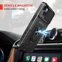 iPhone 13 Craftsman-cover med skjermbeskyttelse i herdet glass - svart