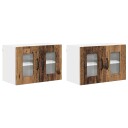  Kjøkkenskap 2 pcs Gammelt tre 60 x 31 x 40 cm Konstruert tre
