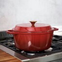 Mareld Støpejernsgryte 5 L Glossy Red