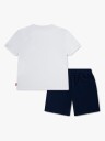Levi's T skjorte + joggeshorts Batwing Tee & Knit Short Set Hvit