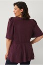 Ellos Plus collection   Topp med v hals   Lilla