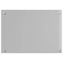 vidaXL Kjøkkenbakplate Lysegrå 70 x 50 x 0,6 cm herdet glass