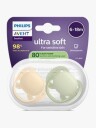 Philips Avent Ultra Soft Smokk 6-18 mnd gul/grønn 2 stk.